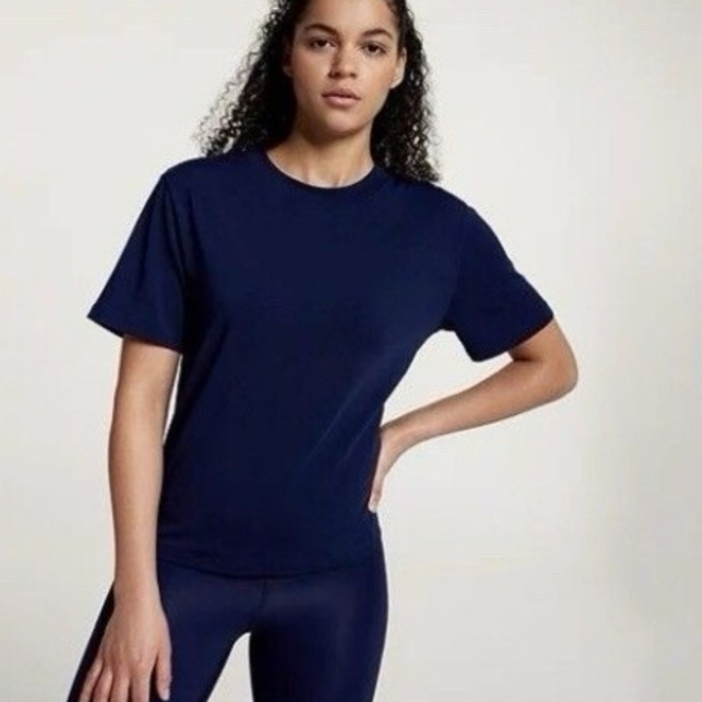Calia By Carrie Underwood Everyday Relaxed Tee In Opulent Blue New With Tags